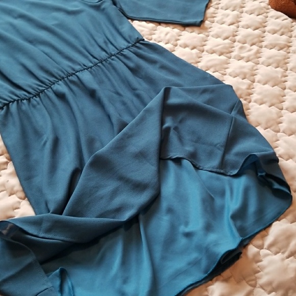Donated. Beautiful Marine Blue Dress - Picture 6 of 8